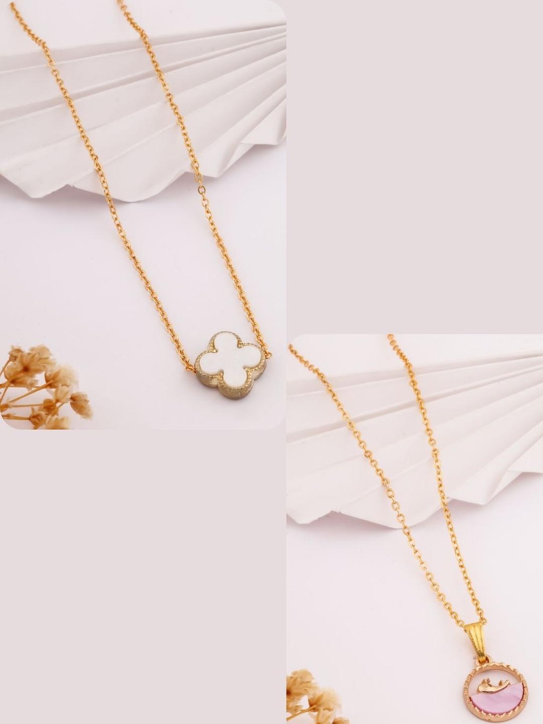 Buy DressBerry White Stainless Steel Necklace - - Accessories for Women