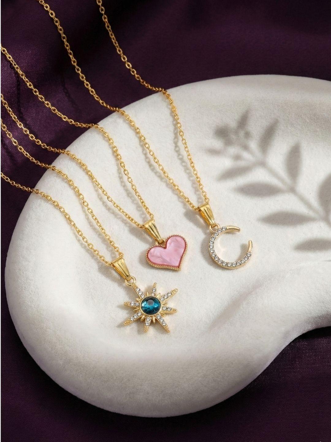 Buy DressBerry Brass Gold Plated Layered Necklace -  - Accessories for Women