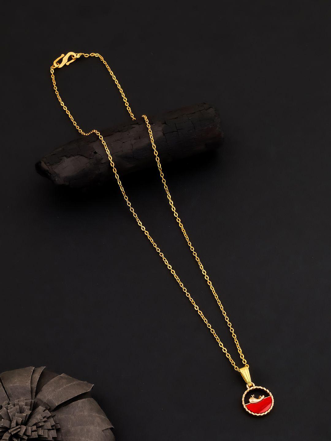 Buy DressBerry Gold Plated Pendants With Chains -  - Accessories for Women