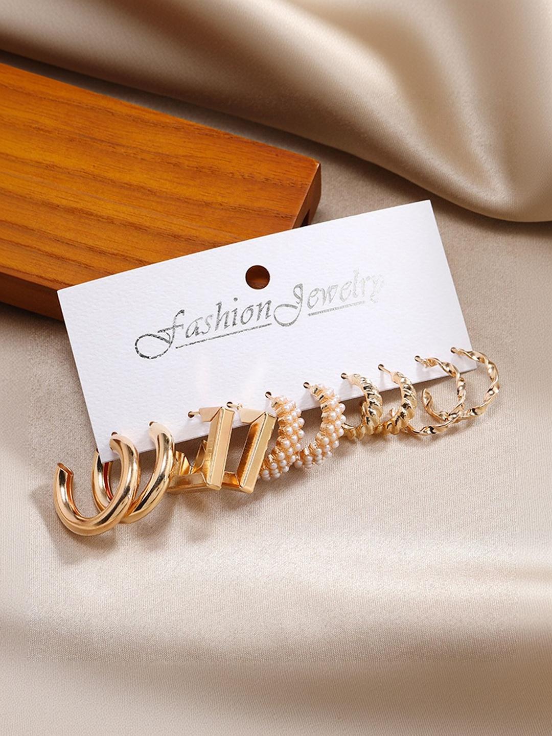 Buy DressBerry Contemporary Half Hoop Earrings - - Accessories for Women