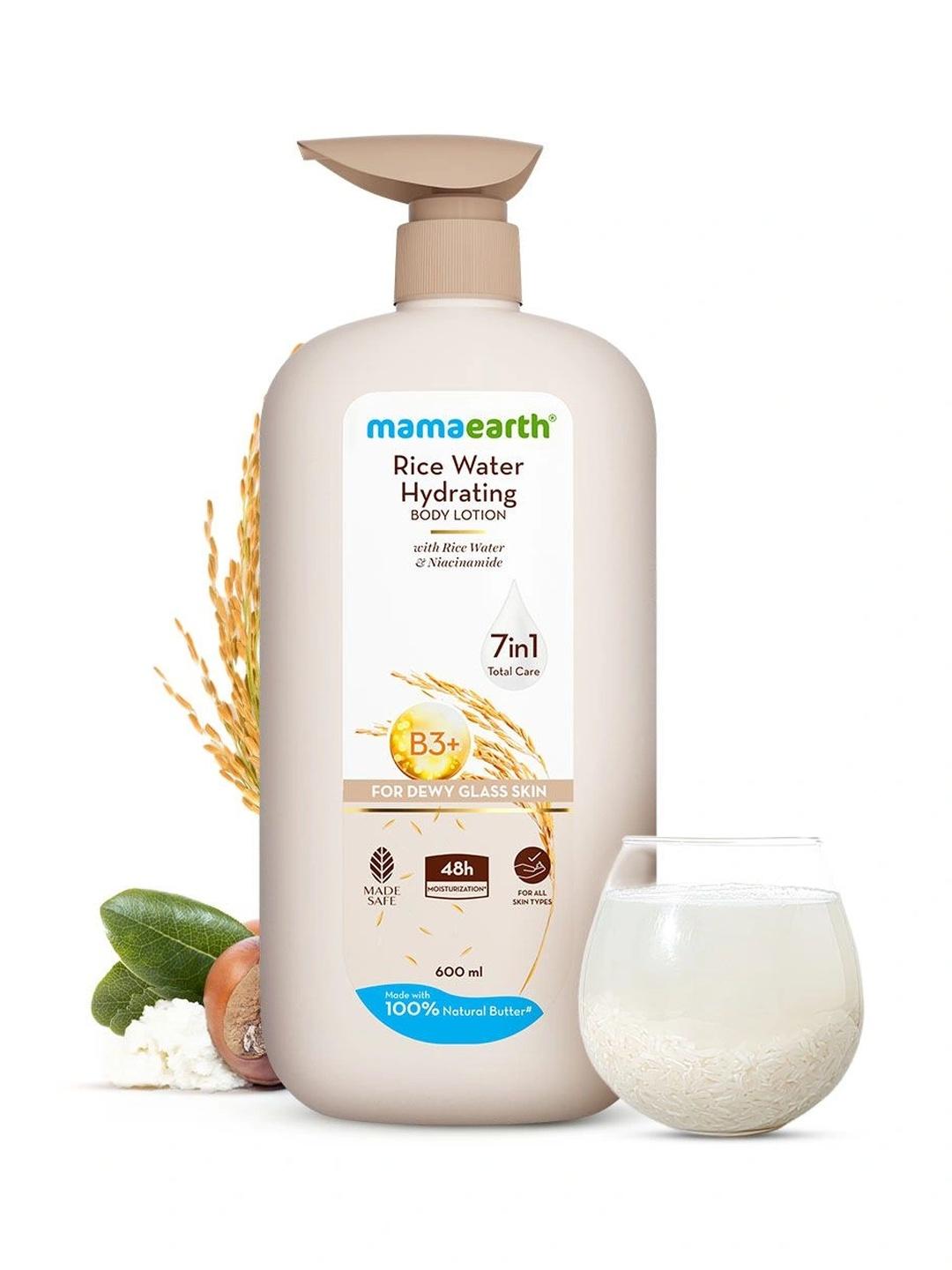Buy Mamaearth Rice Water Hydrating Body Lotion With Niacinamide 600 Ml - - Personal Care for Unisex