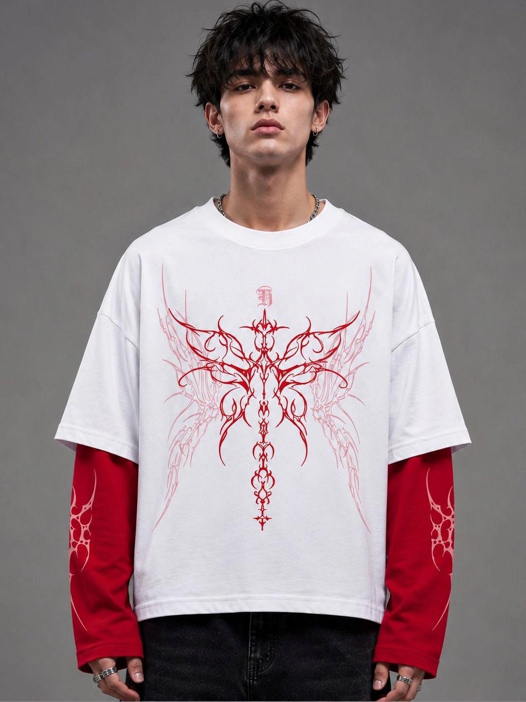 Hauntrex Doomline Long Sleeve Oversized Tee