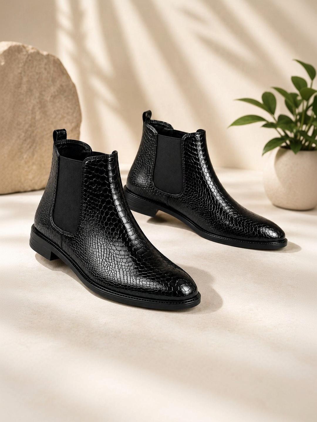 Buy The Roadster Lifestyle Co Men Round Toe Slip On Chelsea Boots - - Footwear for Men