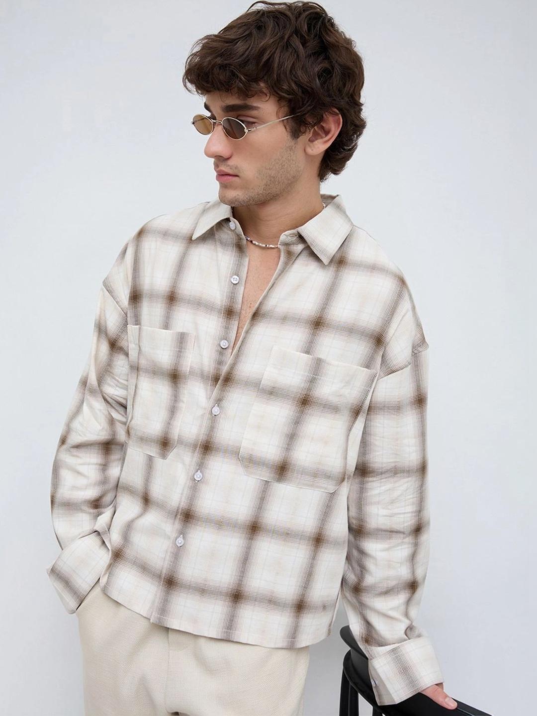 VASTRADO Men Classic Boxy Checked Shirt - Image 1