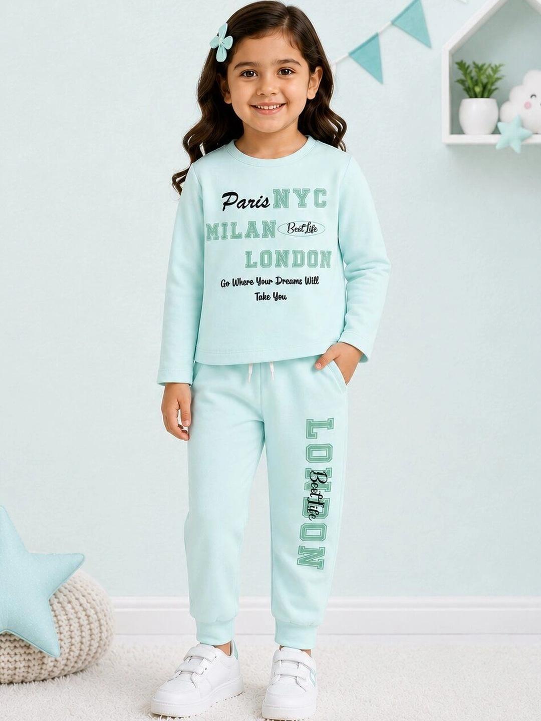 Buy YK X Tinyo Girls Printed Pure Cotton T Shirt With Pyjama - - Apparel for Girls