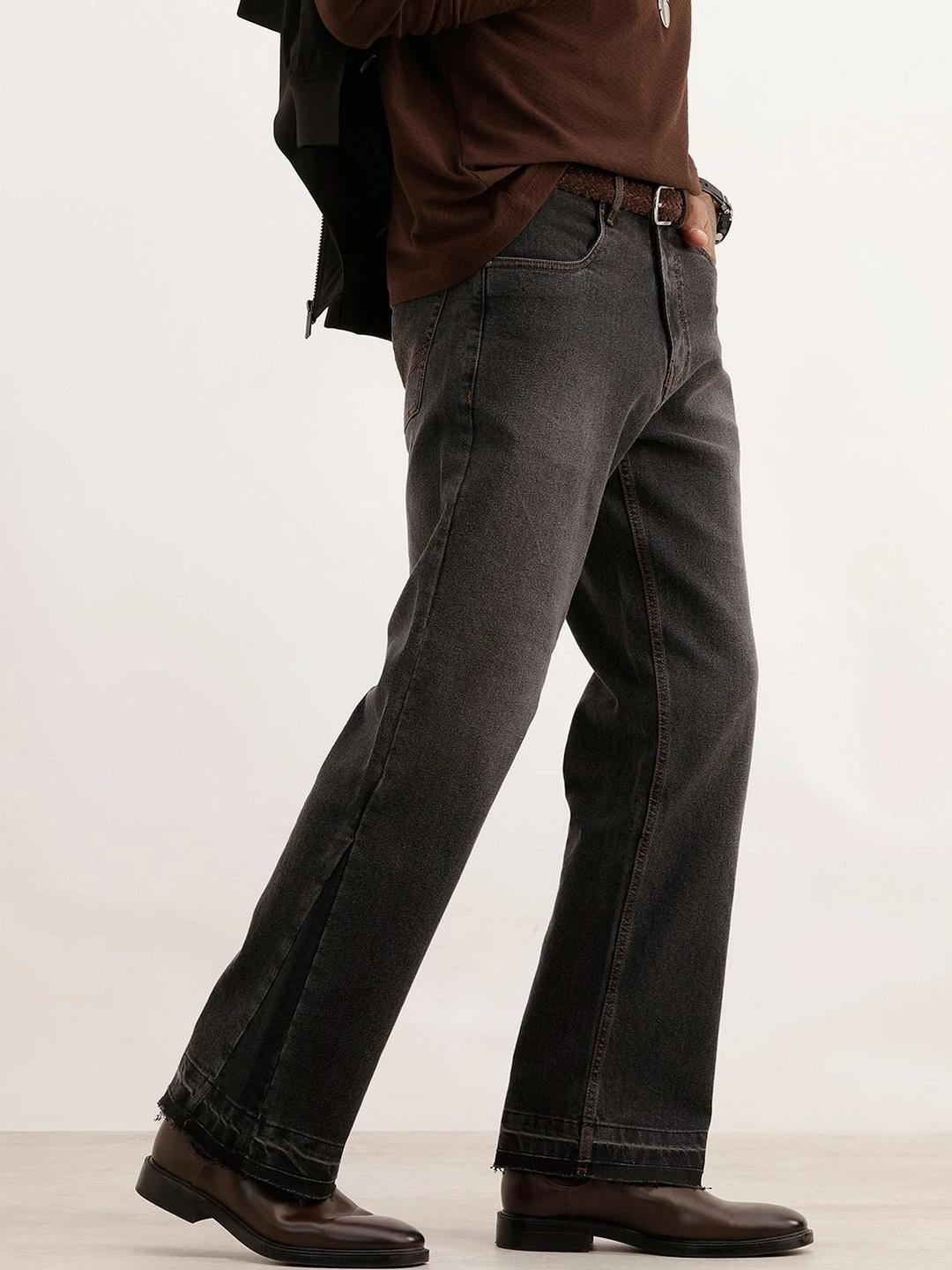 WROGN Men Bootcut High-Rise Stretchable Jeans - Image 1