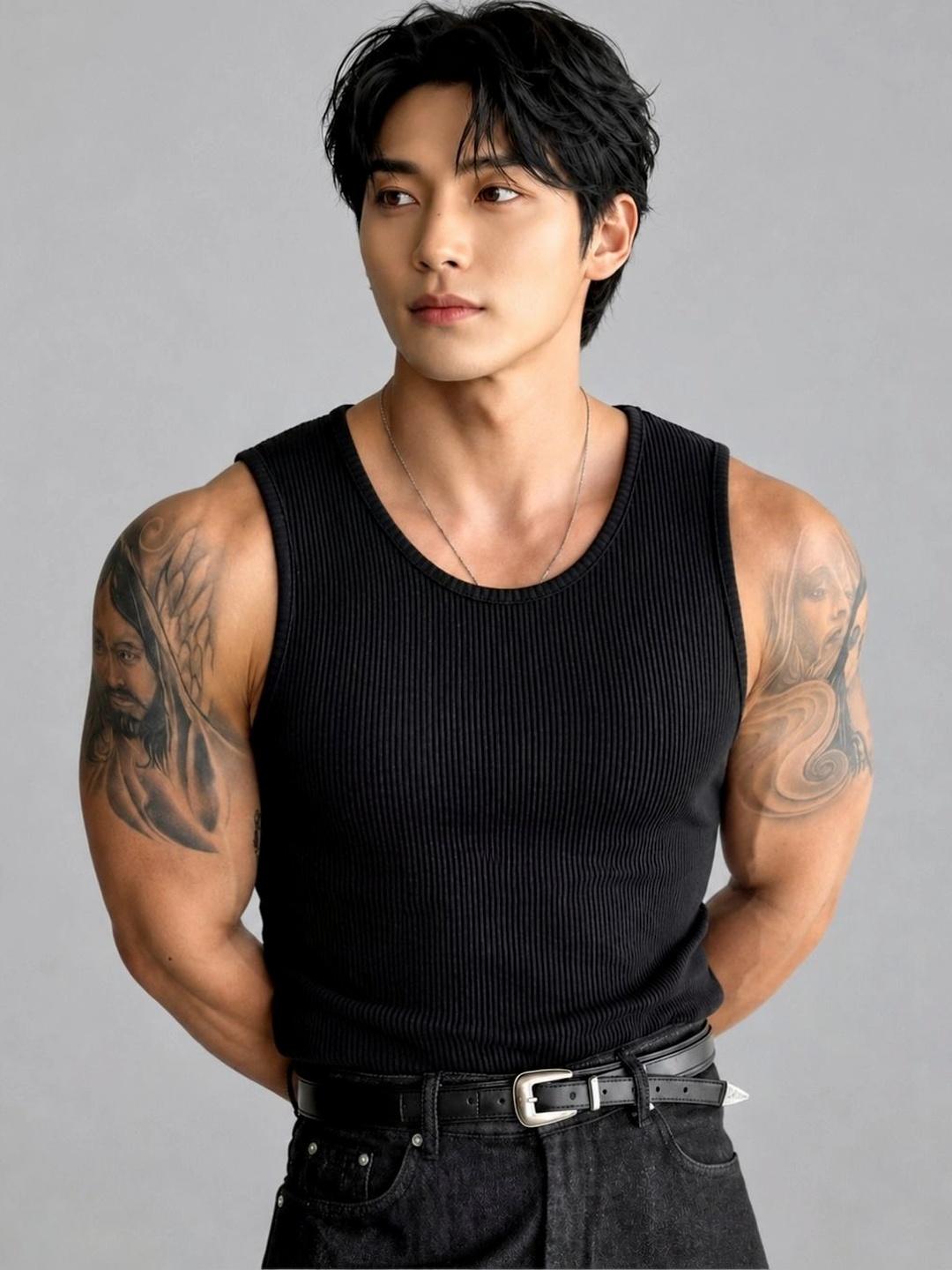 ROCKWELL Self Design Cotton Innerwear Vests - Image 1