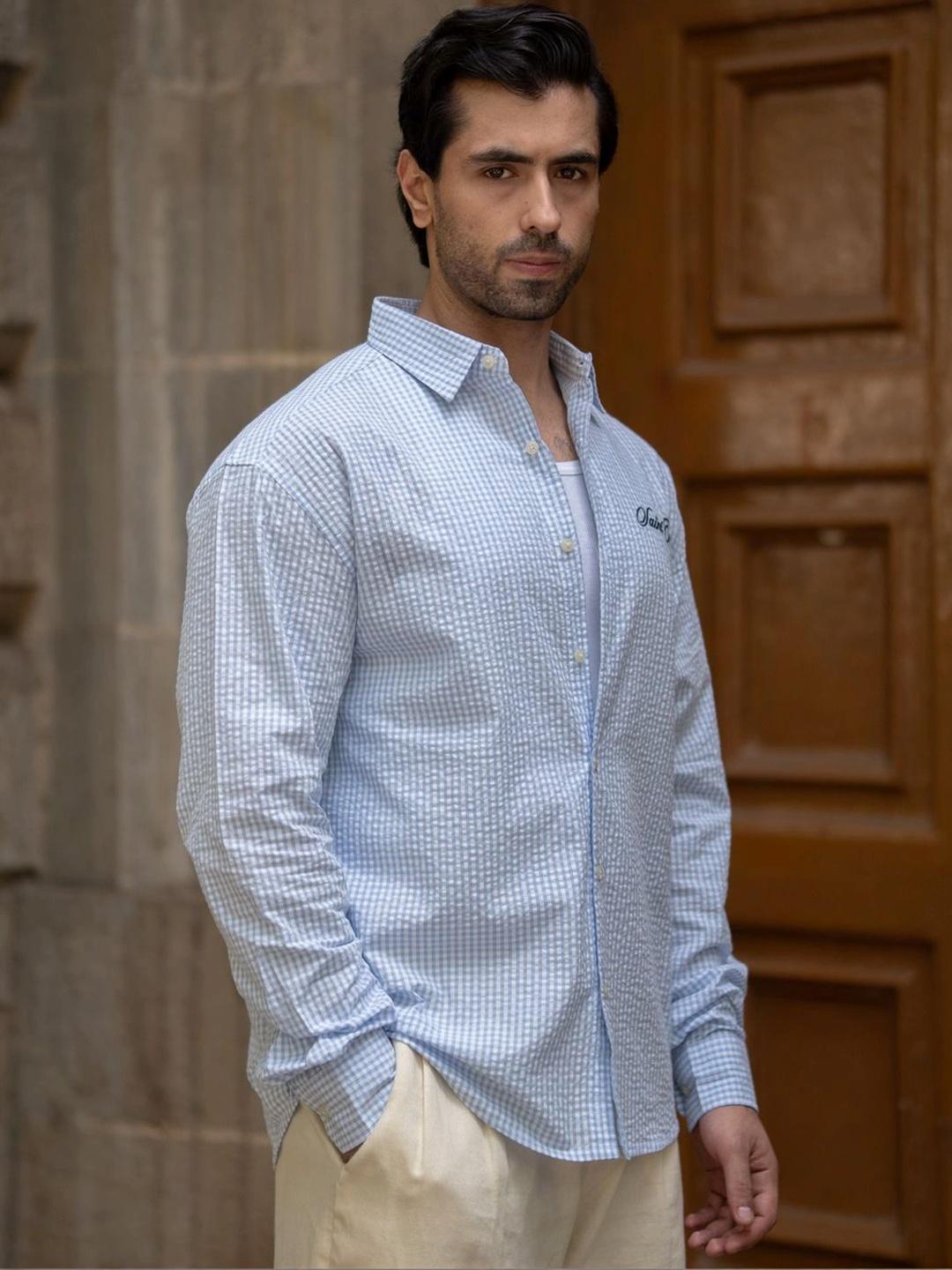 Powerlook Men Micro Checks Casual Shirt - Image 1