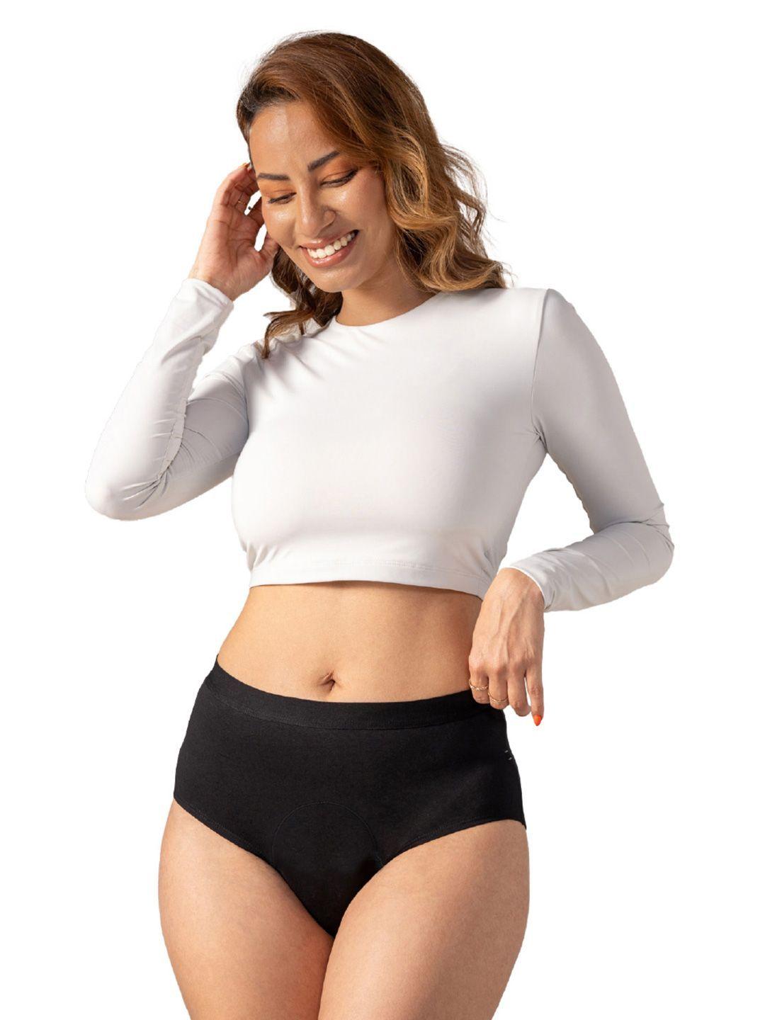 Buy Mahina Reusable & Leak Proof Period Panty Black Cotton High Rise Heavy Flow -  - Apparel for Women