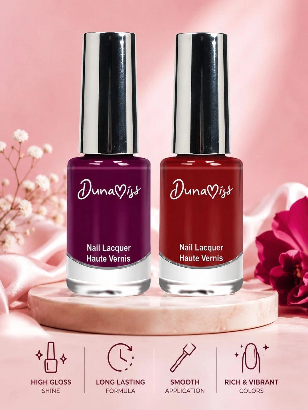 Buy Dunamiss Cosmetics Set Of 2 Vitamin E Nail Lacquer Shades 029 & 032 Glossy Nails 6 Ml Each -  - Personal Care for Women