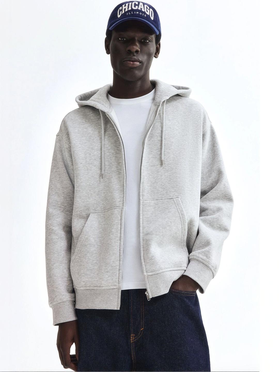 H&M Loose Fit Zip-Through Hoodie