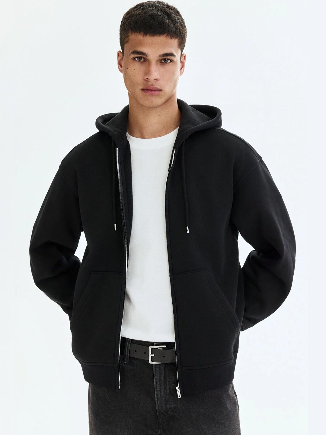 H&M Loose Fit Zip-Through Hoodie