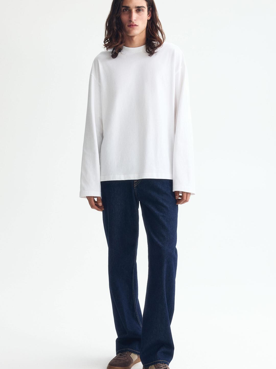 H&M Oversized Fit Long-Sleeved Jersey Top