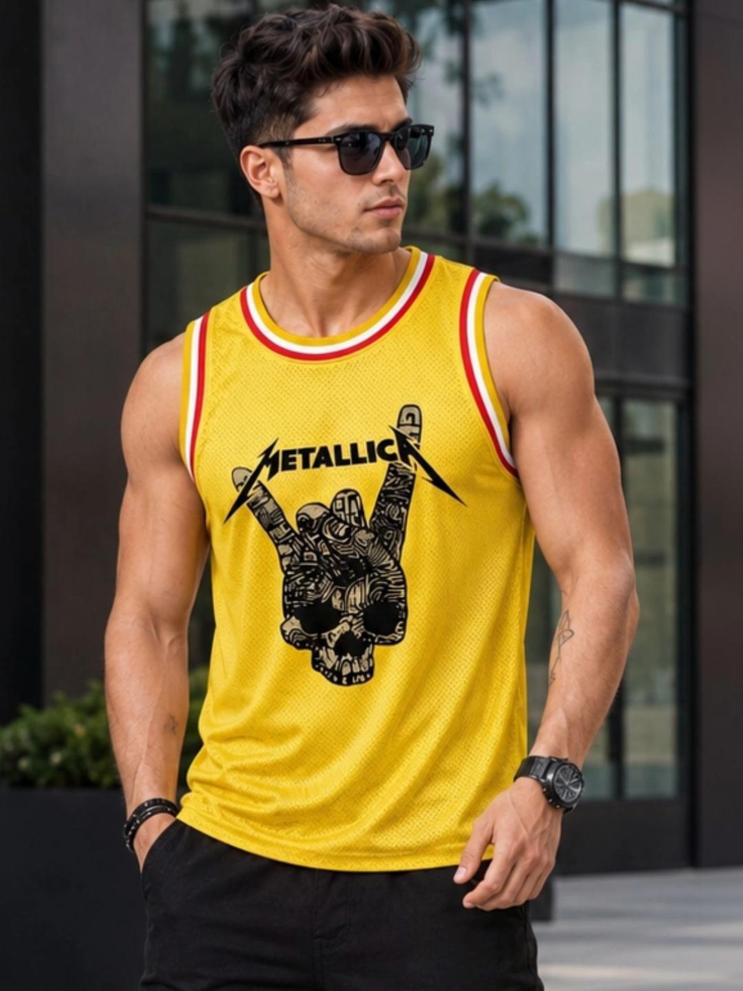 Buy Looks United Printed Gym Vest -  - Apparel for Men