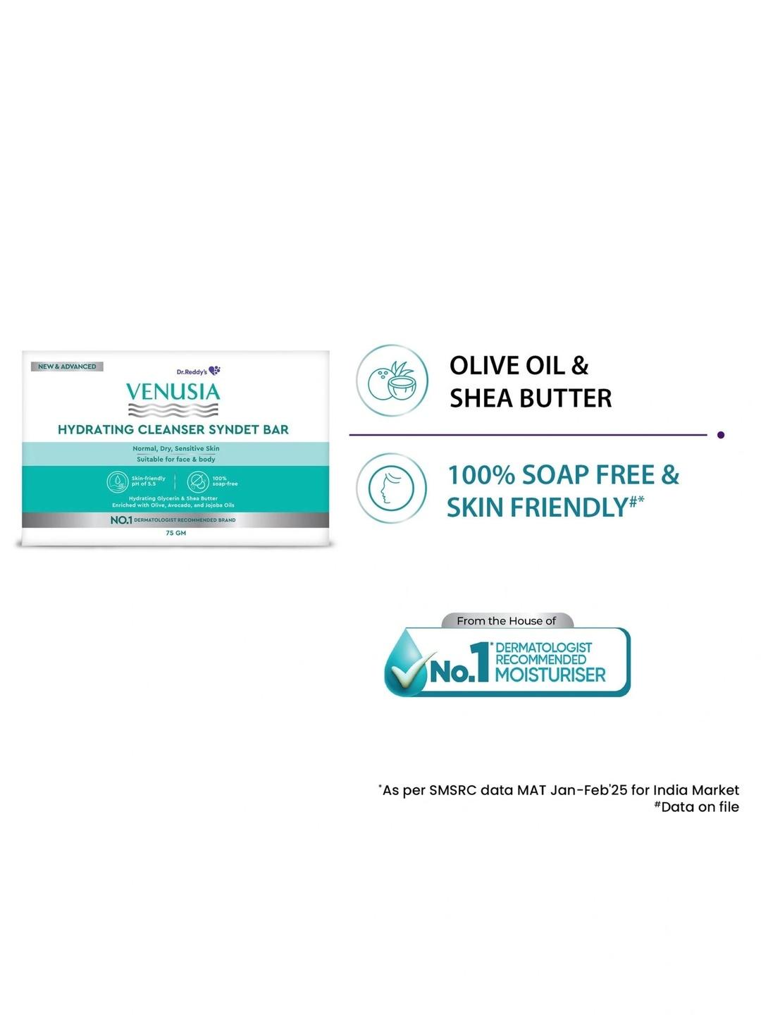 Buy Venusia Hydrating Cleanser Syndet Bar 75 G - - Personal Care for Unisex
