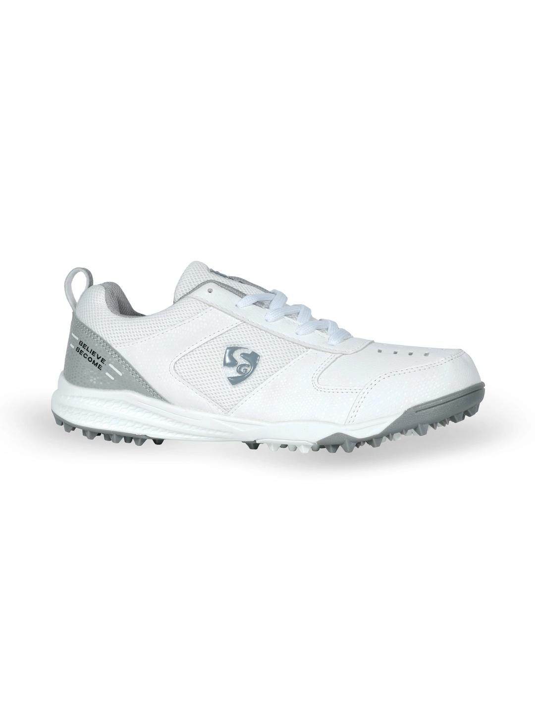 Buy SG FUSION Stud Lightweight And Durable Sports Shoes Grey & White - - Footwear for Unisex