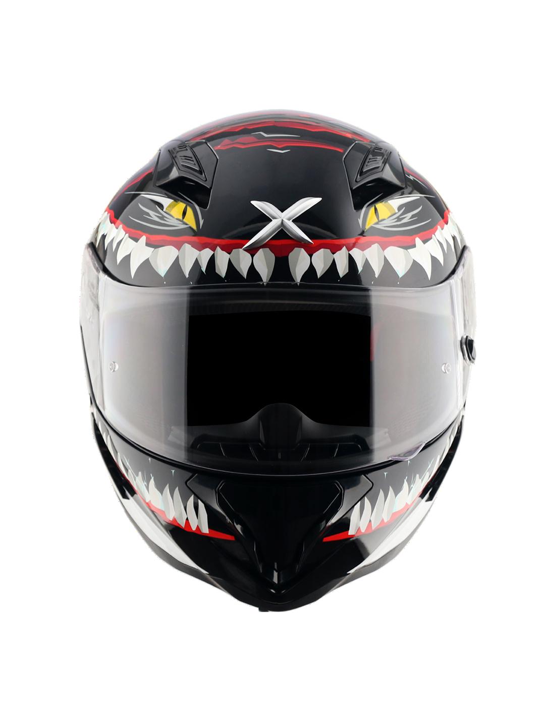 Buy AXOR Hunter Shark Printed Scratch Resistant Full Face Helmet - - Accessories for Unisex