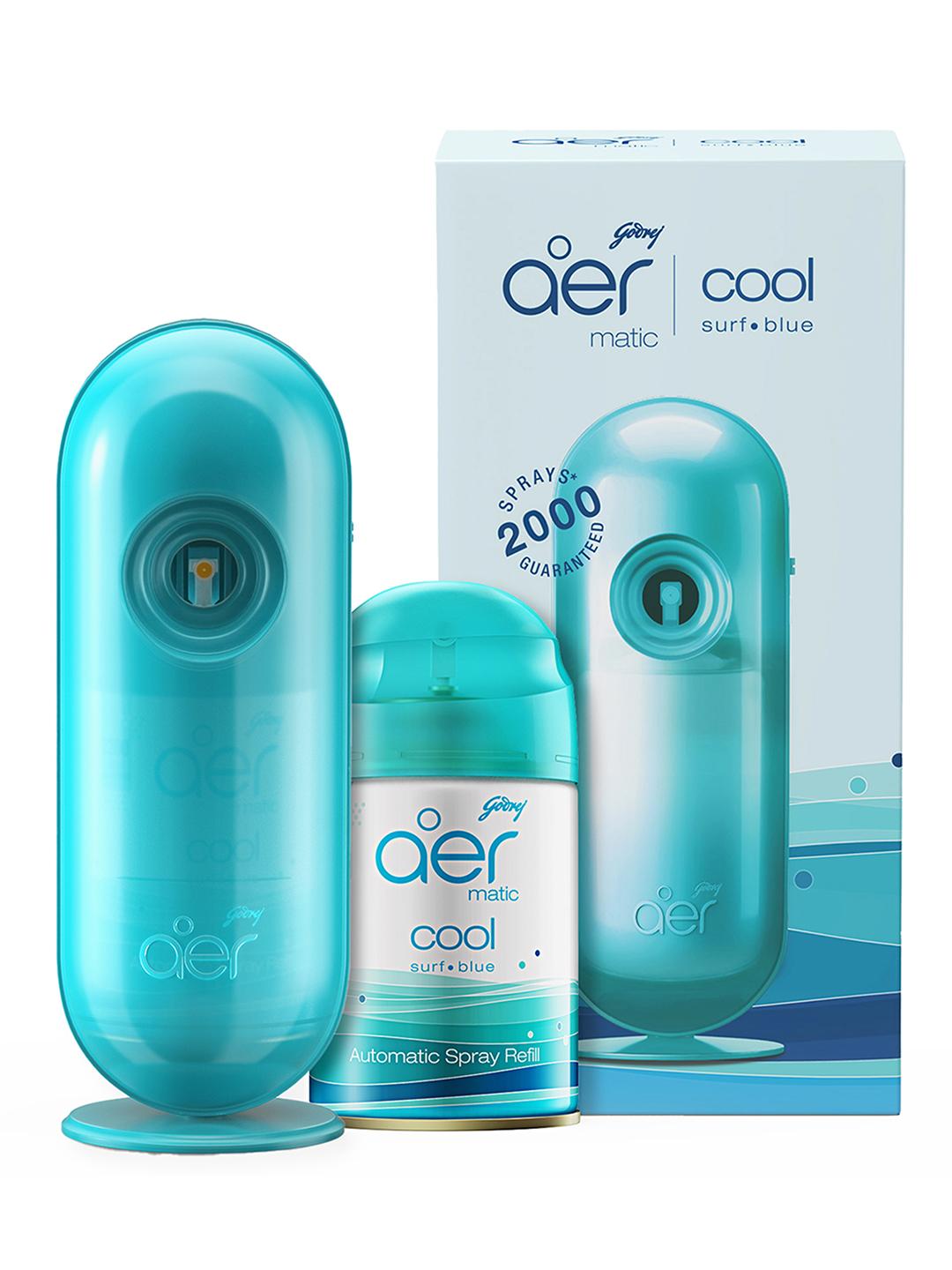 Buy Godrej Aer Matic Kit Blue Cool Surf Automatic Air Freshener -  - Home for Unisex