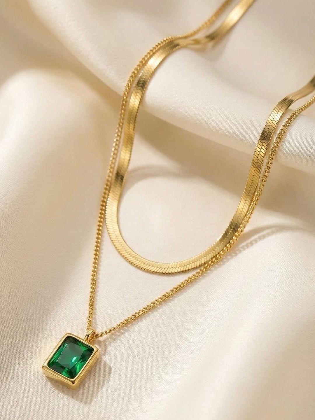 Buy Caretino Jewels Gold Plated Layered Necklace - - Accessories for Women