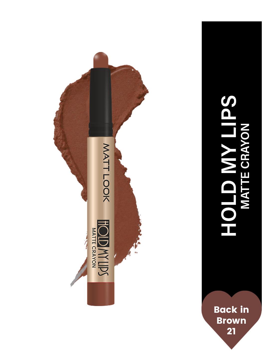 Buy MATTLOOK Hold My Lips Matte Crayon Lipstick 1.5 G Back In Brown - - Personal Care for Women