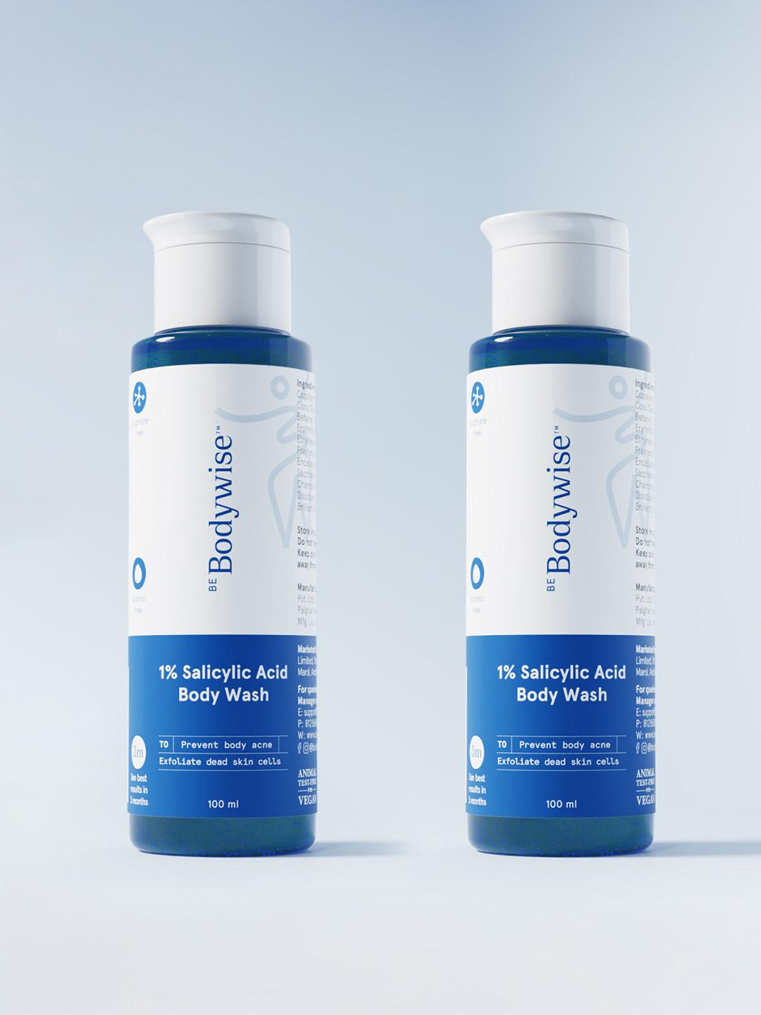 Buy Be Bodywise 2 Pieces 1% Salicylic Acid Body Wash To Prevent Body Acne 100 Ml Each - - Personal Care for Unisex
