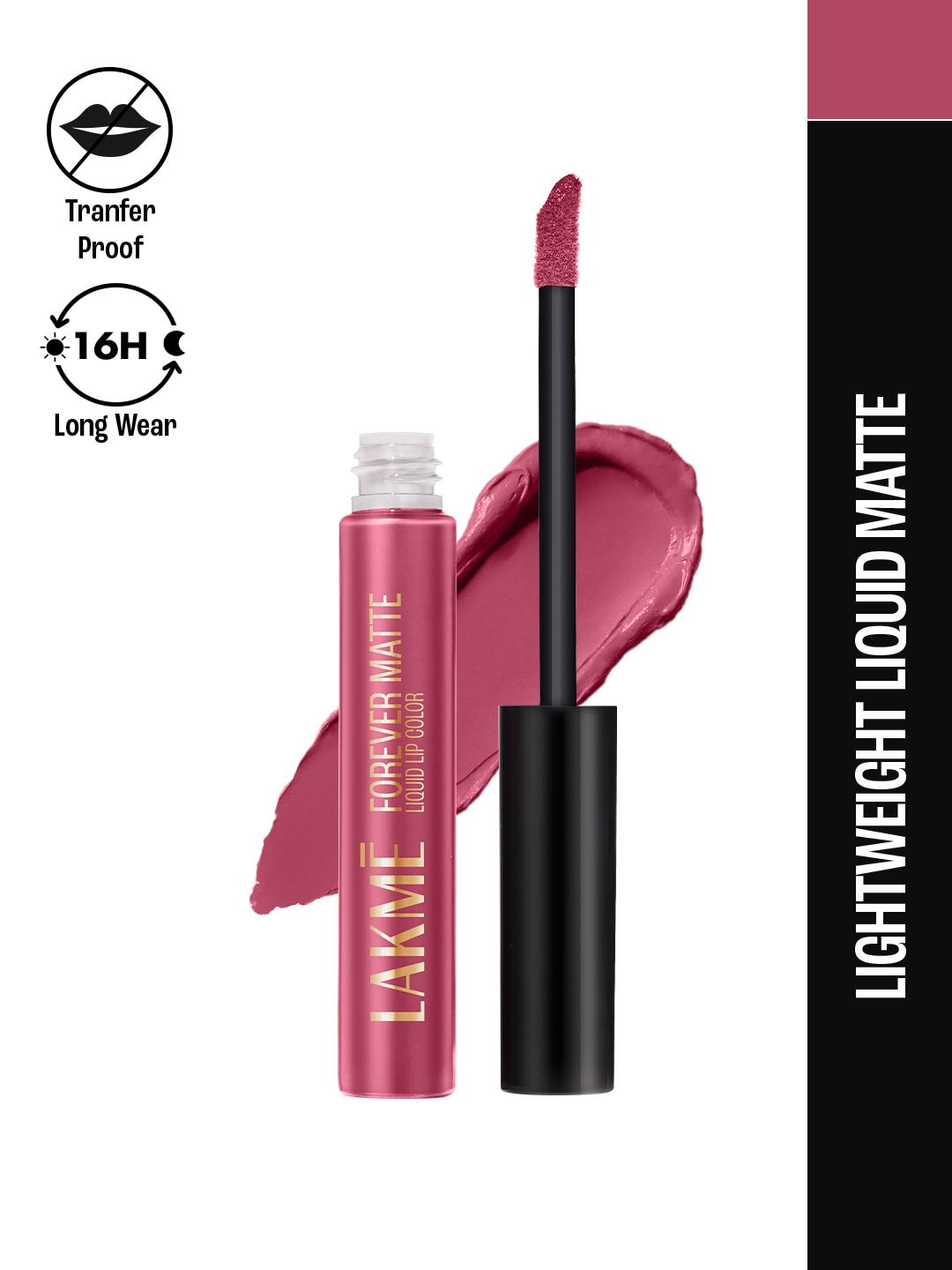 Buy Lakme Forever Matte Lightweight & Transferproof 16Hr Liquid Lipstick 5.6ml   Pink Punch -  - Personal Care for Women
