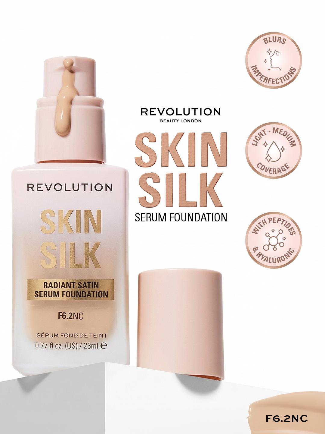 Buy Makeup Revolution London Skin Silk Radiant Satin Serum Foundation 23ml   F6.2NC -  - Personal Care for Women
