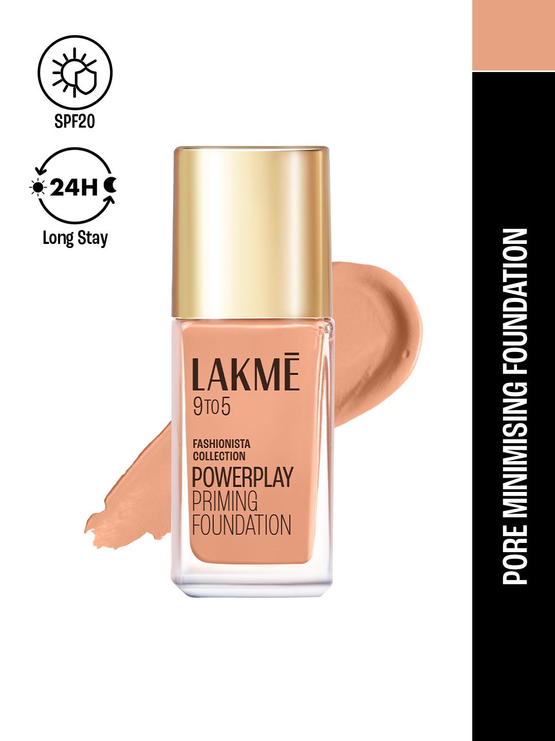 Buy Lakme 9to5 Powerplay Priming Foundation With Built In Primer & SPF20 25ml Cool Rose - - Personal Care for Women