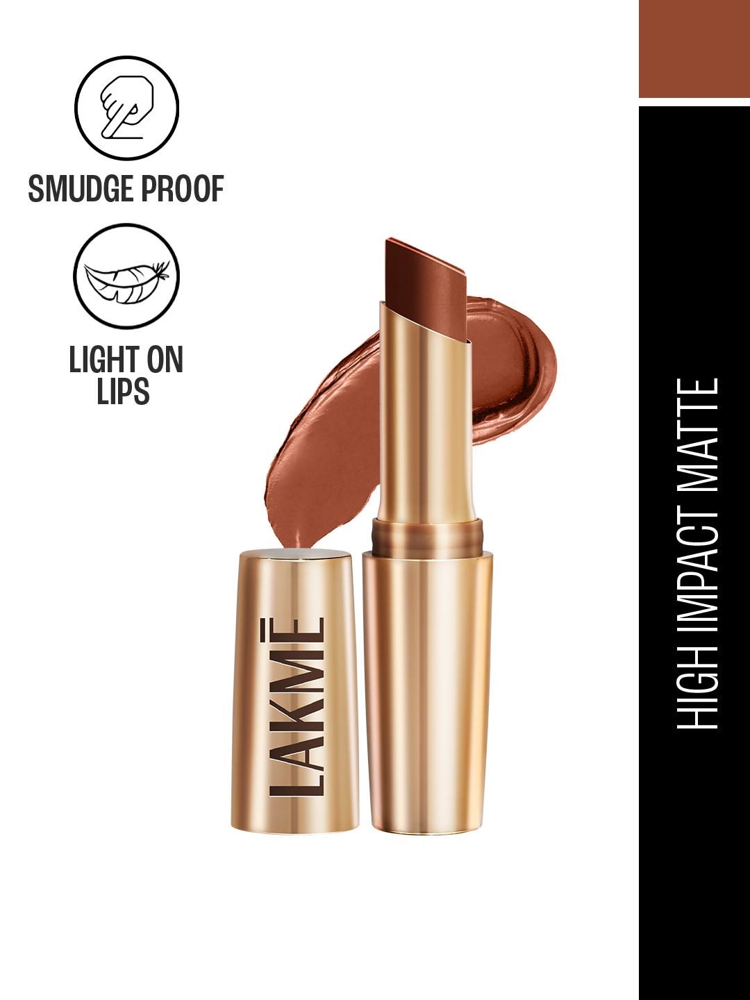 Buy Lakme 9to5 Powerplay Priming Matte Lipstick With Vit E Lasts 16Hr 3.6g   Rustic Brown -  - Personal Care for Women