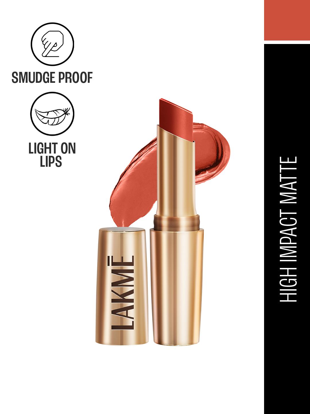Buy Lakme 9to5 Powerplay Priming Matte Lipstick With Vit E Lasts 16Hr 3.6g Brick Blush - - Personal Care for Women