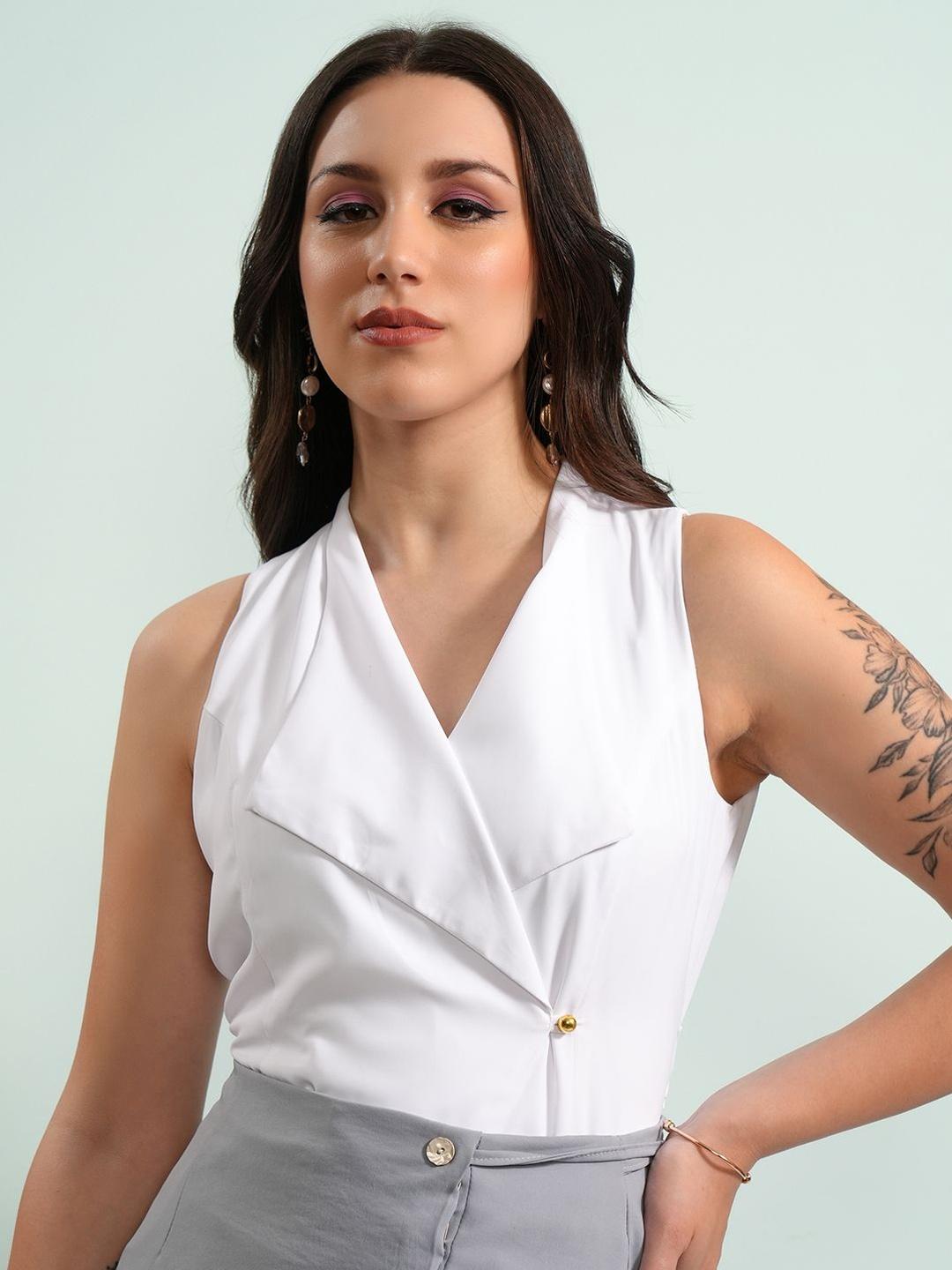 Tokyo Talkies Wrap Top - Image 1