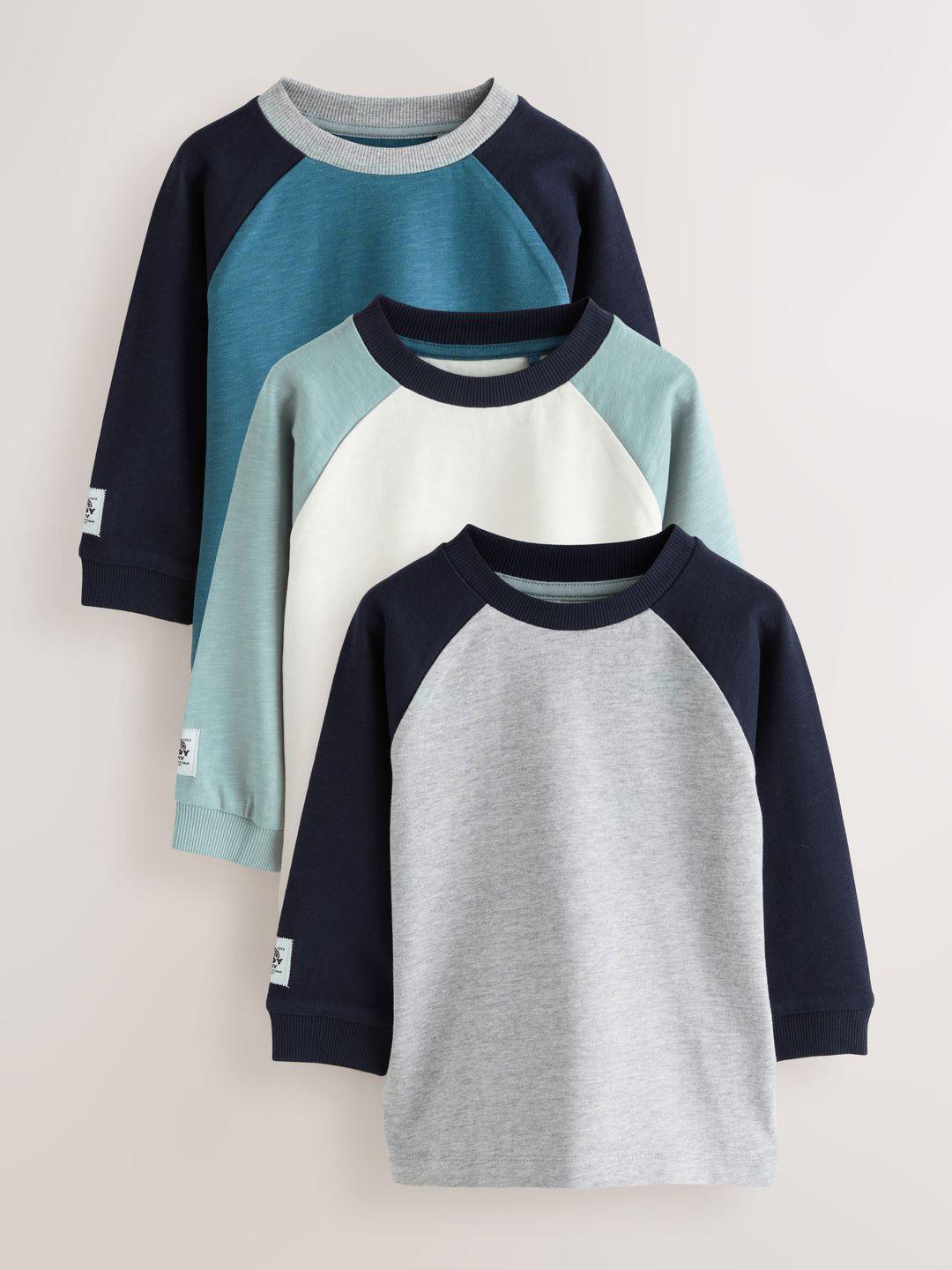 NEXT Boys 3-Pack Raglan Sleeve T-Shirts Pack of 3 - Image 1