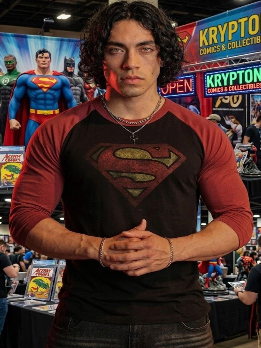 Bartus Men Superman Colourblocked T-shirt - Image 1