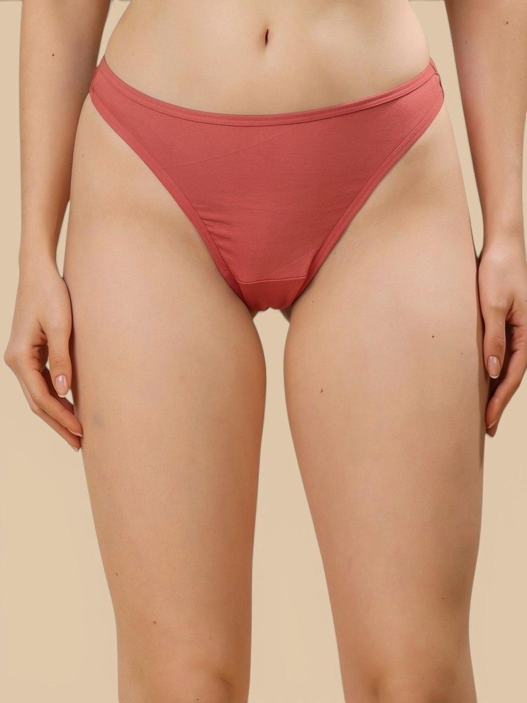 Buy HRX By Hrithik Roshan Women Pack Of 3 Brazilian Cotton Spandex Solid High Rise Thongs - - Apparel for Women