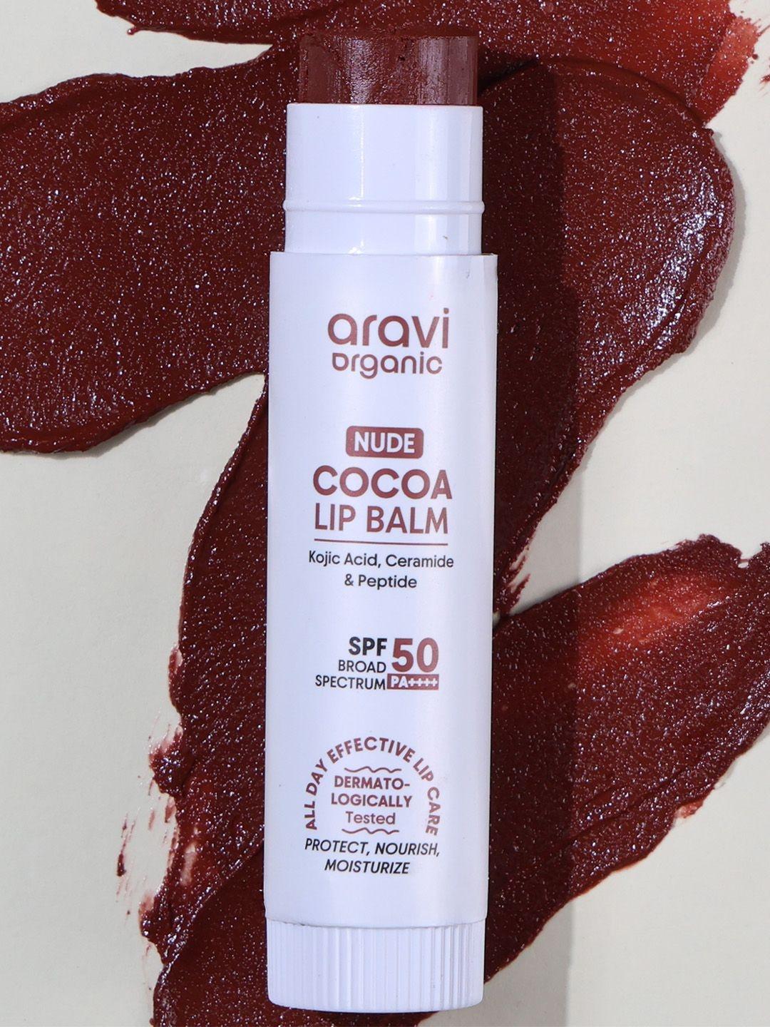 Buy Aravi Organic Nude Cocoa Lip Balm SPF50 PA++++ & Kojic Acid For Dark Lips   5g -  - Personal Care for Unisex