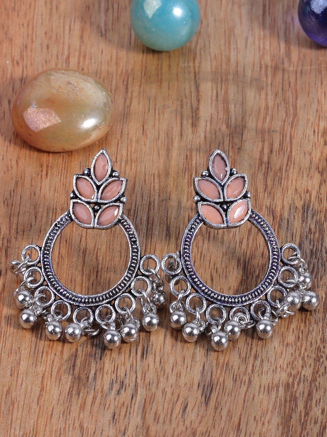 Buy Stylishkudi Crescent Shaped Chandbalis Earrings - - Accessories for Women