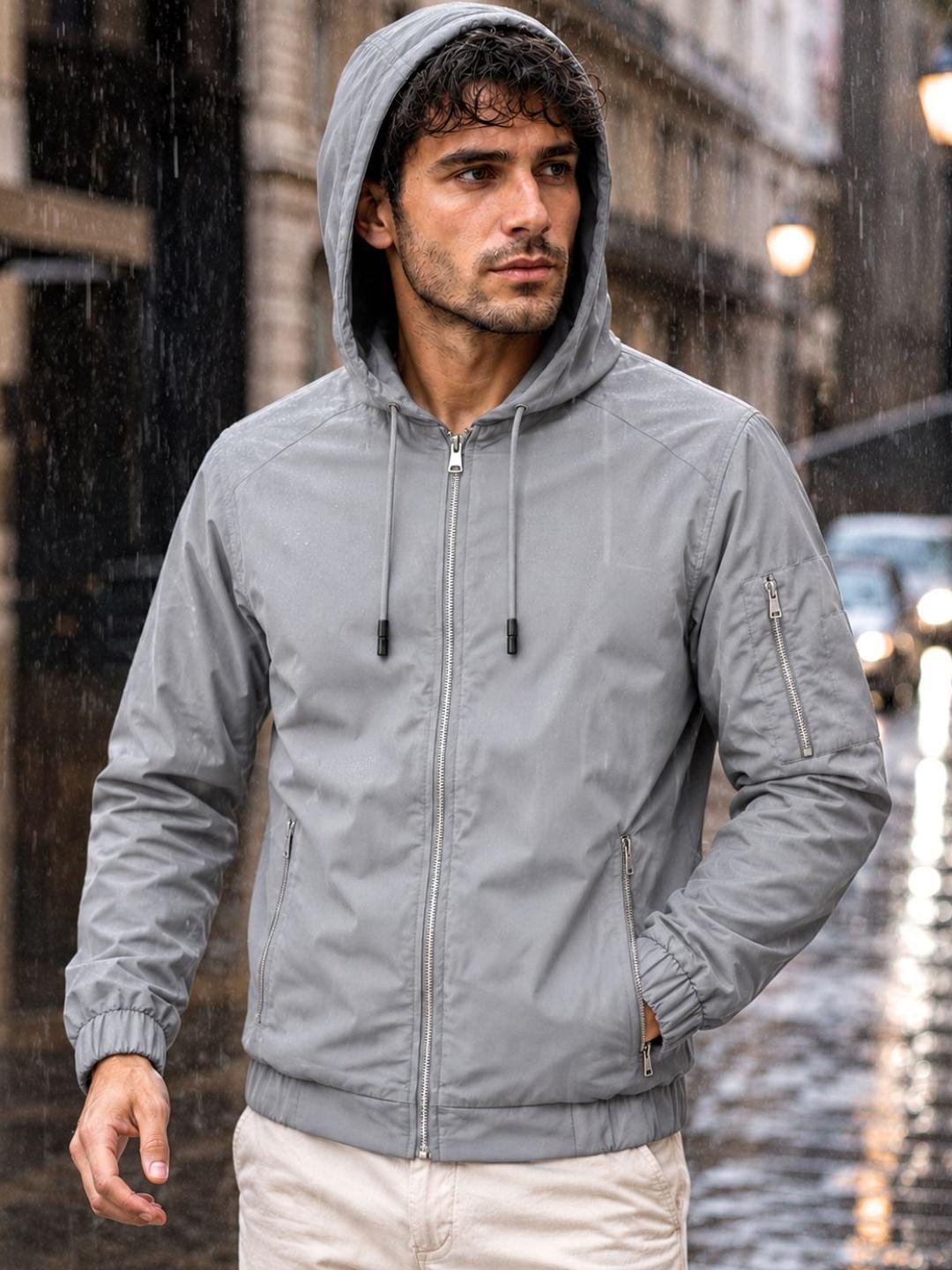 Buy MIA FASHION Men Hooded Rain Jacket - - Apparel for Men