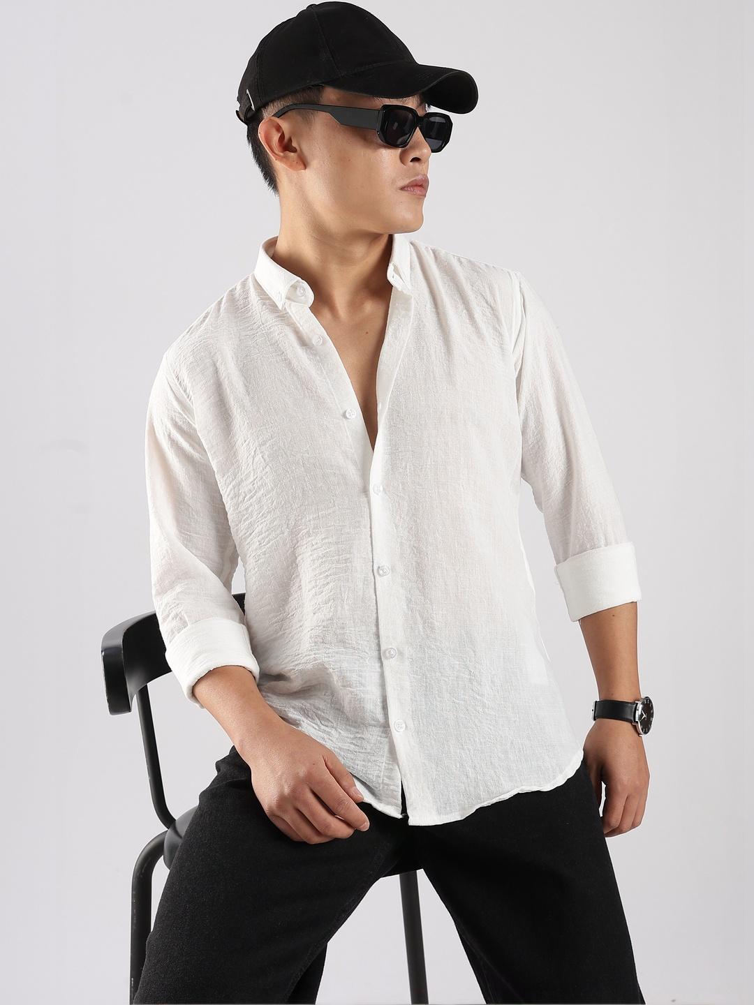 THE BEETEL HOUSE Men Classic Slim Fit Casual Shirt