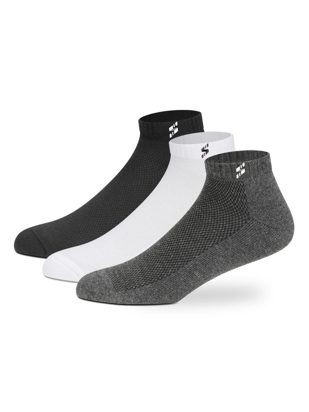 Buy Supersox Men Pack Of 3 Solid Half Terry Cushion Sneaker Length Socks -  - Accessories for Men