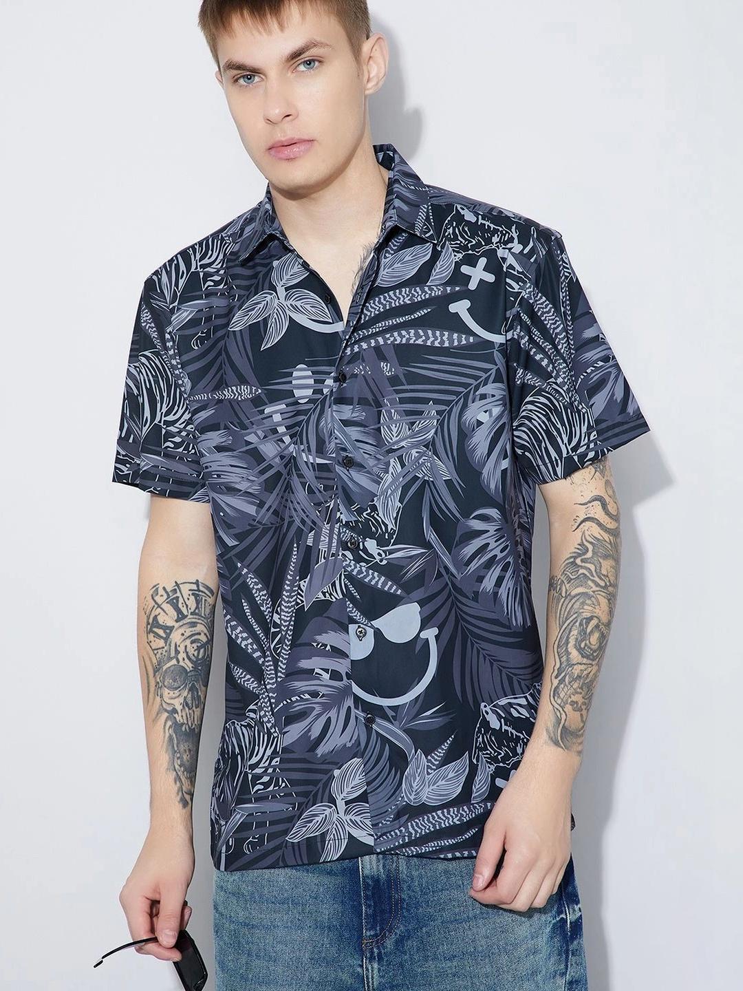 SmileyWorld Men Printed Casual Shirt