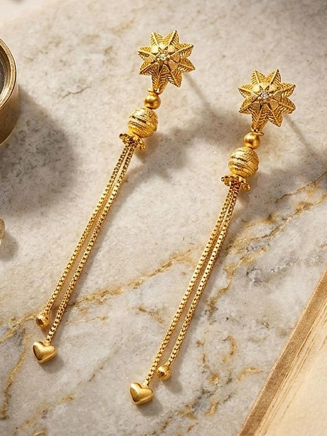 Buy Drashti Collection Star Shaped Drop Earrings - Earrings for Women ...
