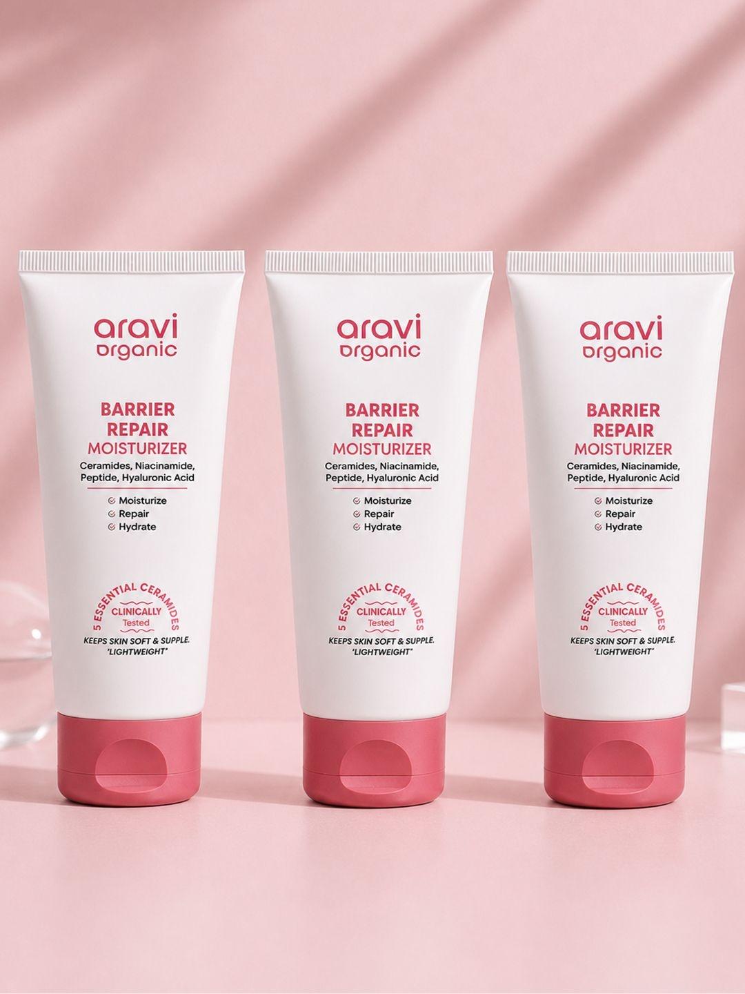 Buy Aravi Organic Barrier Repair Moisturizer For Dry, Oily & Combination Skin | Set Of 3 - - Personal Care for Unisex