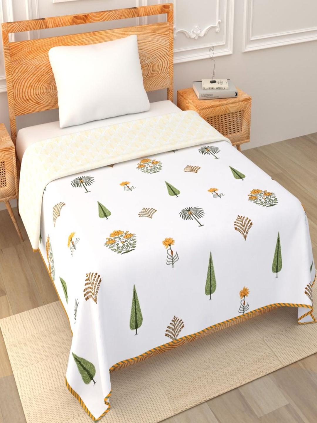 Buy Myntra Elegant Homes Multi 180 GSM Ethnic Motifs Cotton AC Room Single Bed Dohar -  - Home for Unisex