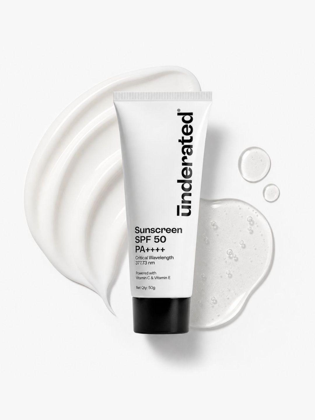 Buy Underated Sunscreen SPF 50 PA++++ No White Cast Lightweight Broad Spectrum 50g - - Personal Care for Unisex