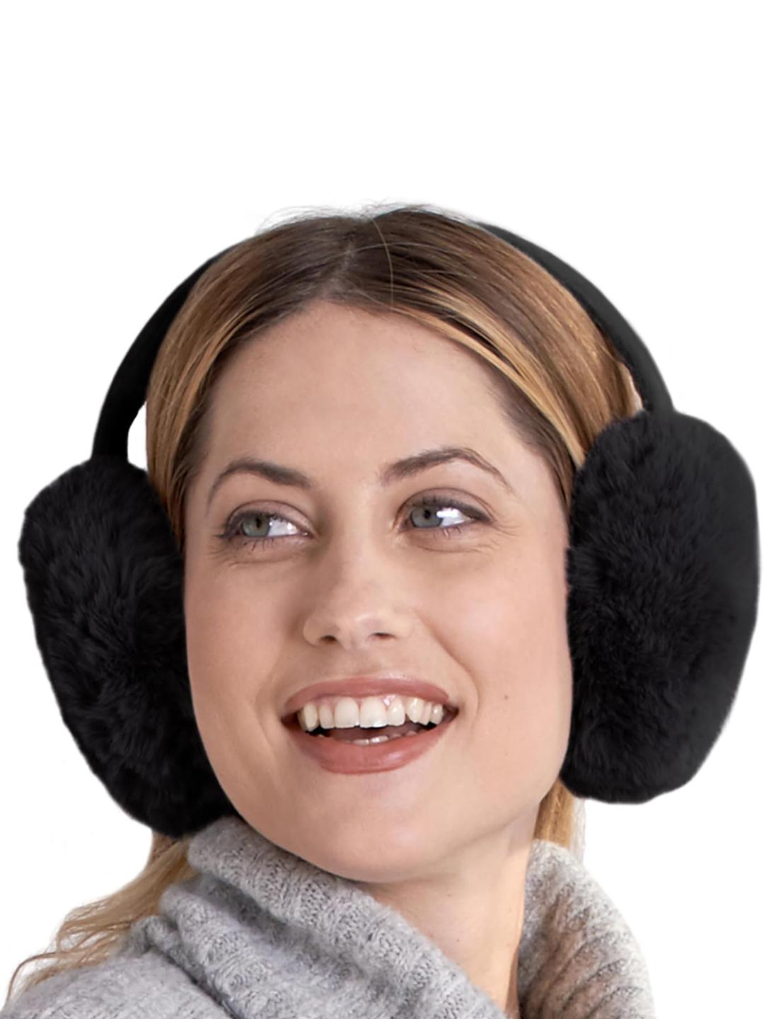 Buy Alexvyan Women Foldable Ear Muffs Soft Fur Cold Protection Hairband - - Accessories for Women