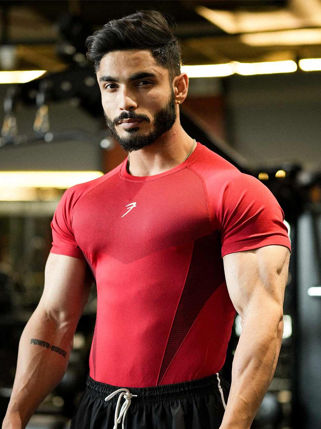 FUAARK Men Strength Seamless Compression T-Shirt