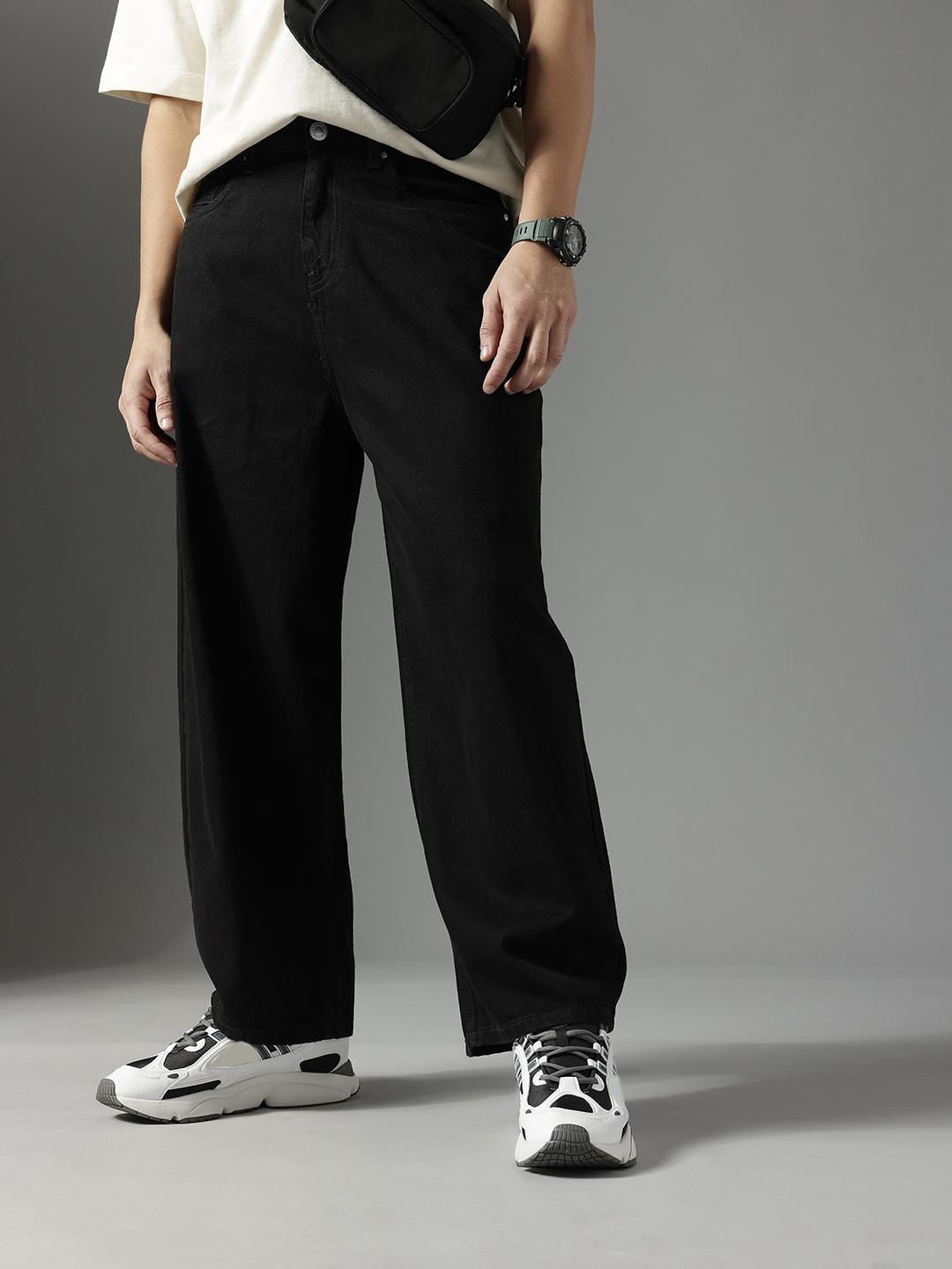 FCUK Men Pure Cotton Barrel Fit Jeans - Image 1