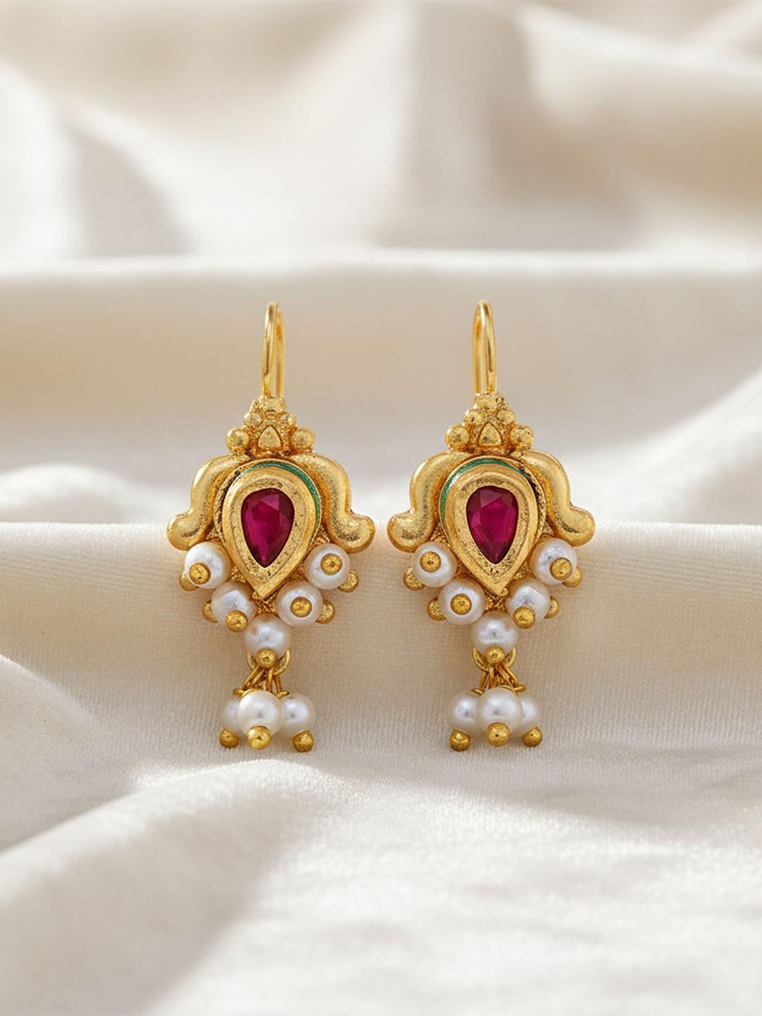 Buy VIVASTRI Floral Drop Earrings -  - Accessories for Women