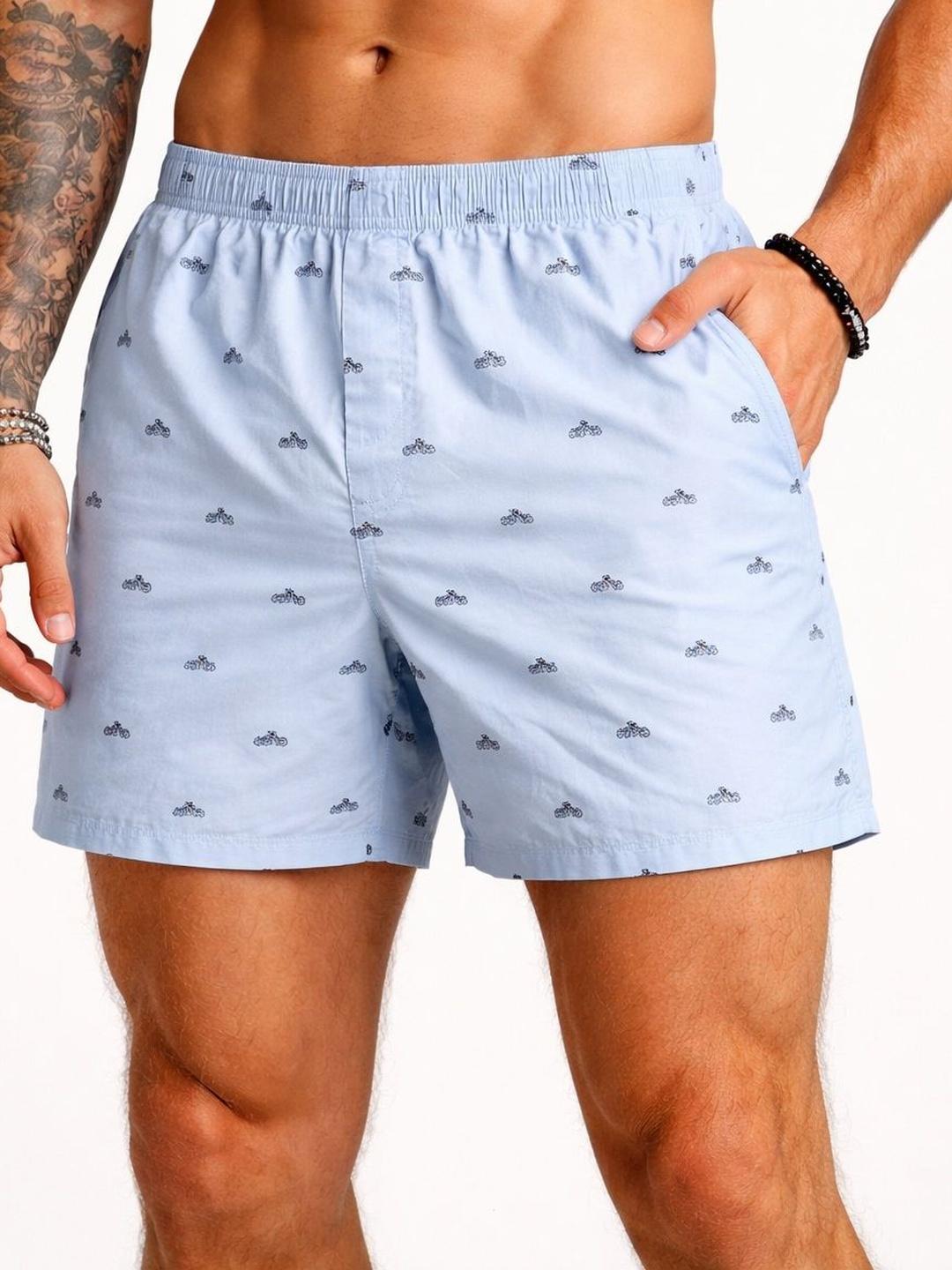 Mid Rise Boxers Buy Mast & Harbour Pack Of 3 Printed Pure Cotton Mid Rise Boxers ...