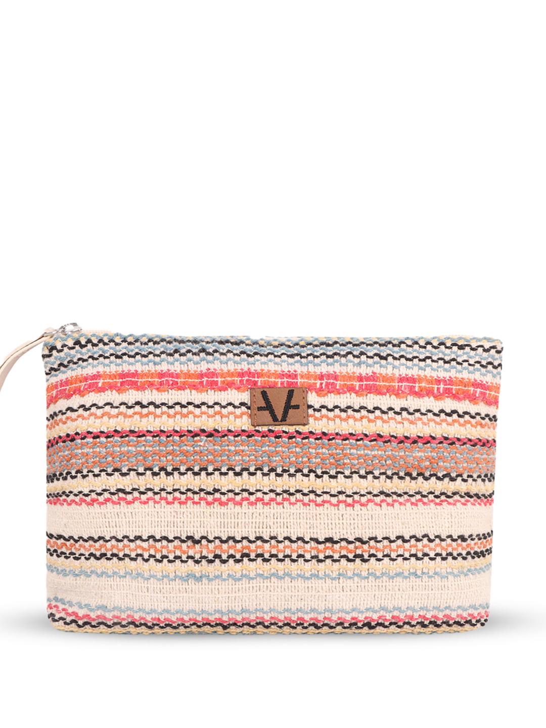 Buy Avake Lightweight Raffia Vegan Leather Cosmetic Kit - Handbags for ...